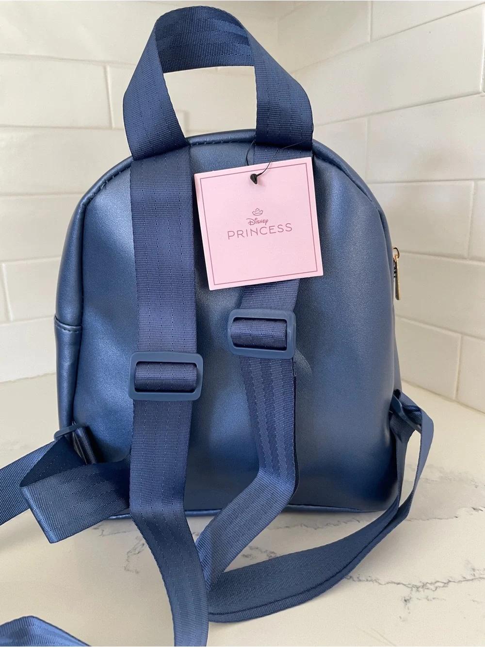Disney Princess Navy Floral Castle Mini Backpack